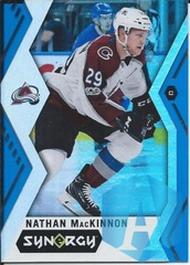 2017-18 Upper Deck Synergy Blue Parallel Nathan MacKinnon #18 Colorado Avalanche